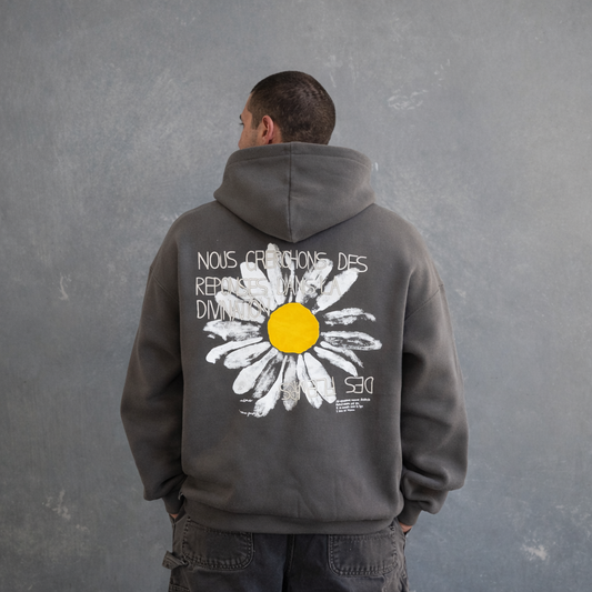 DRØP Bloom oversized hoodie